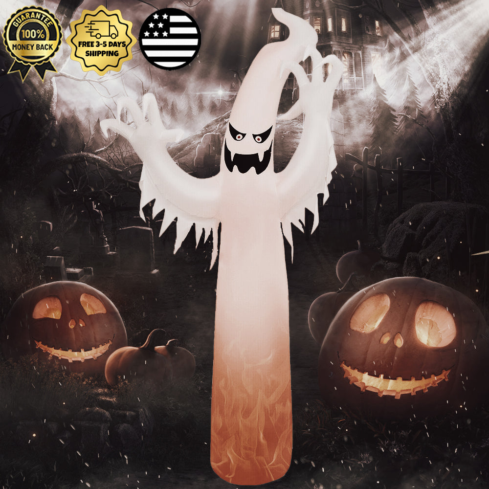 12Ft Giant Halloween Ghost Inflatable LED