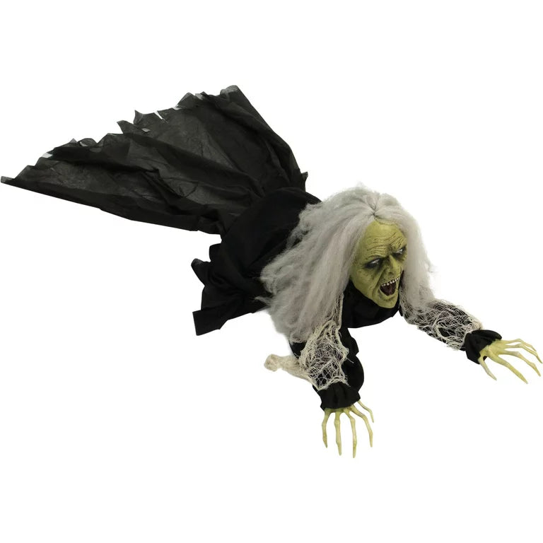 Lifesize Halloween Crawling Witch Animated