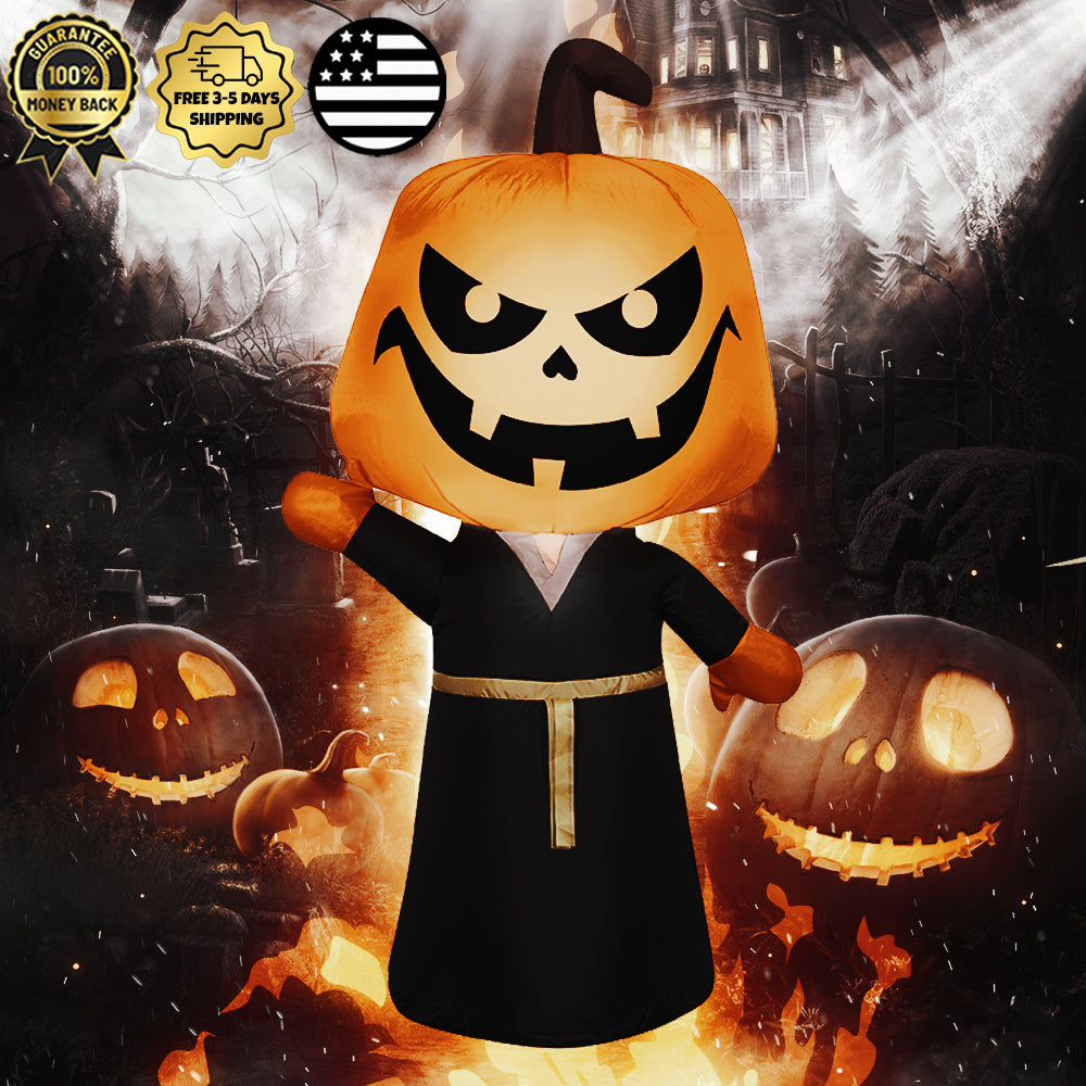 Halloween 3.5' LED Reaper Pumpkin Inflatable