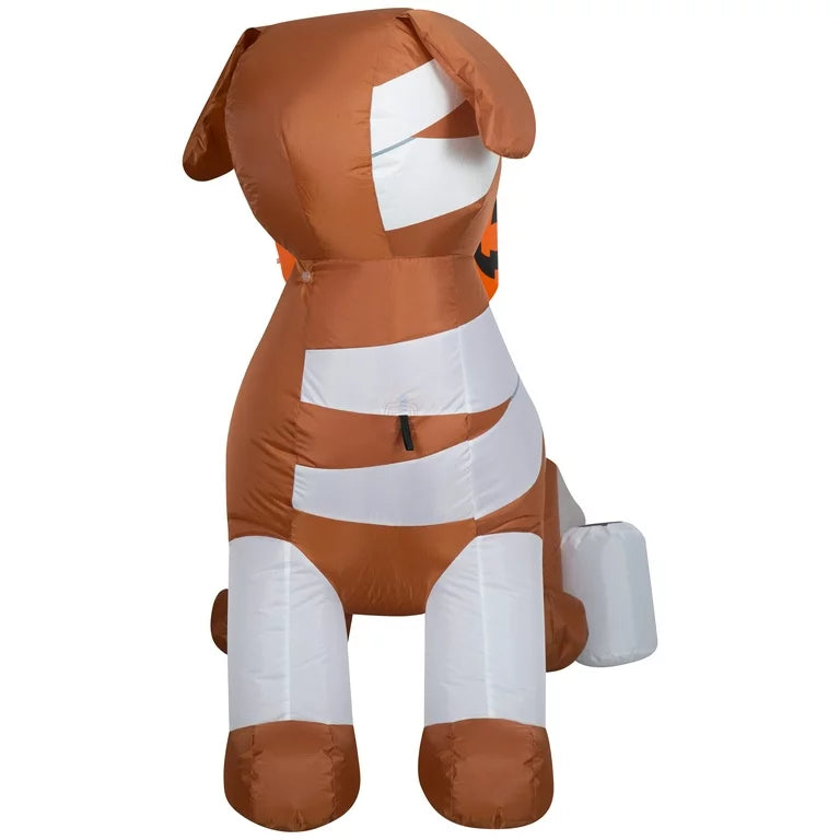 Halloween Dog with Pumpkin Inflatable Decoration