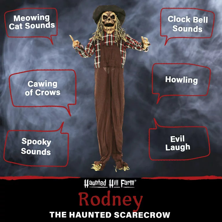 Life Size Scary Halloween Scarecrow Animated