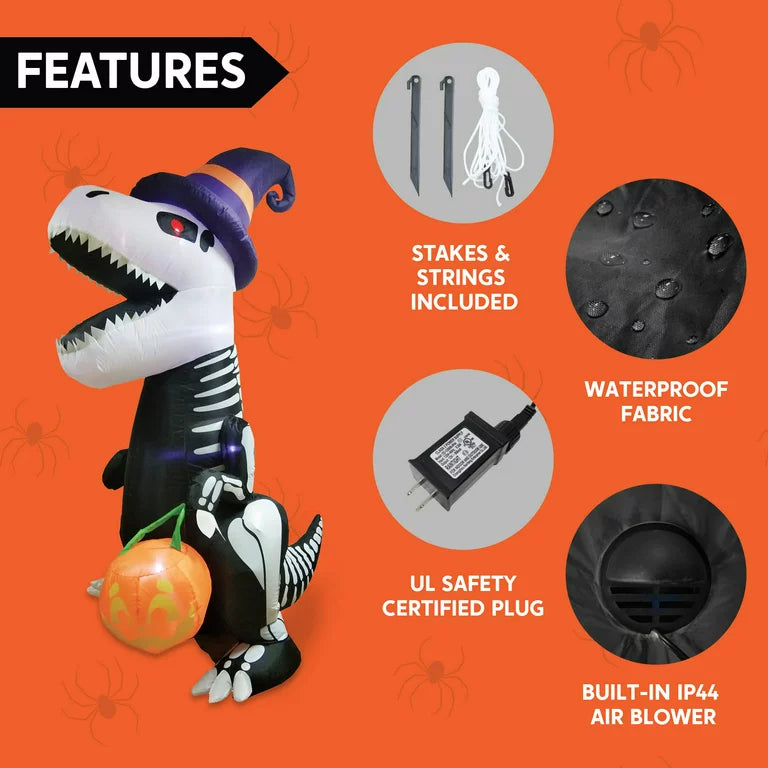 Halloween Skeleton Dinosaur Inflatable