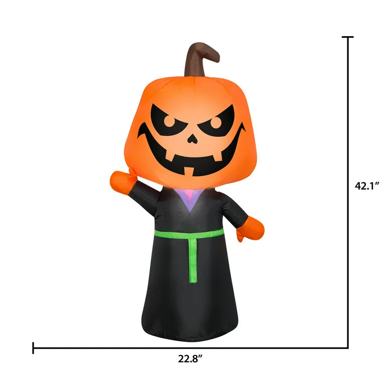 Halloween 3.5' LED Reaper Pumpkin Inflatable