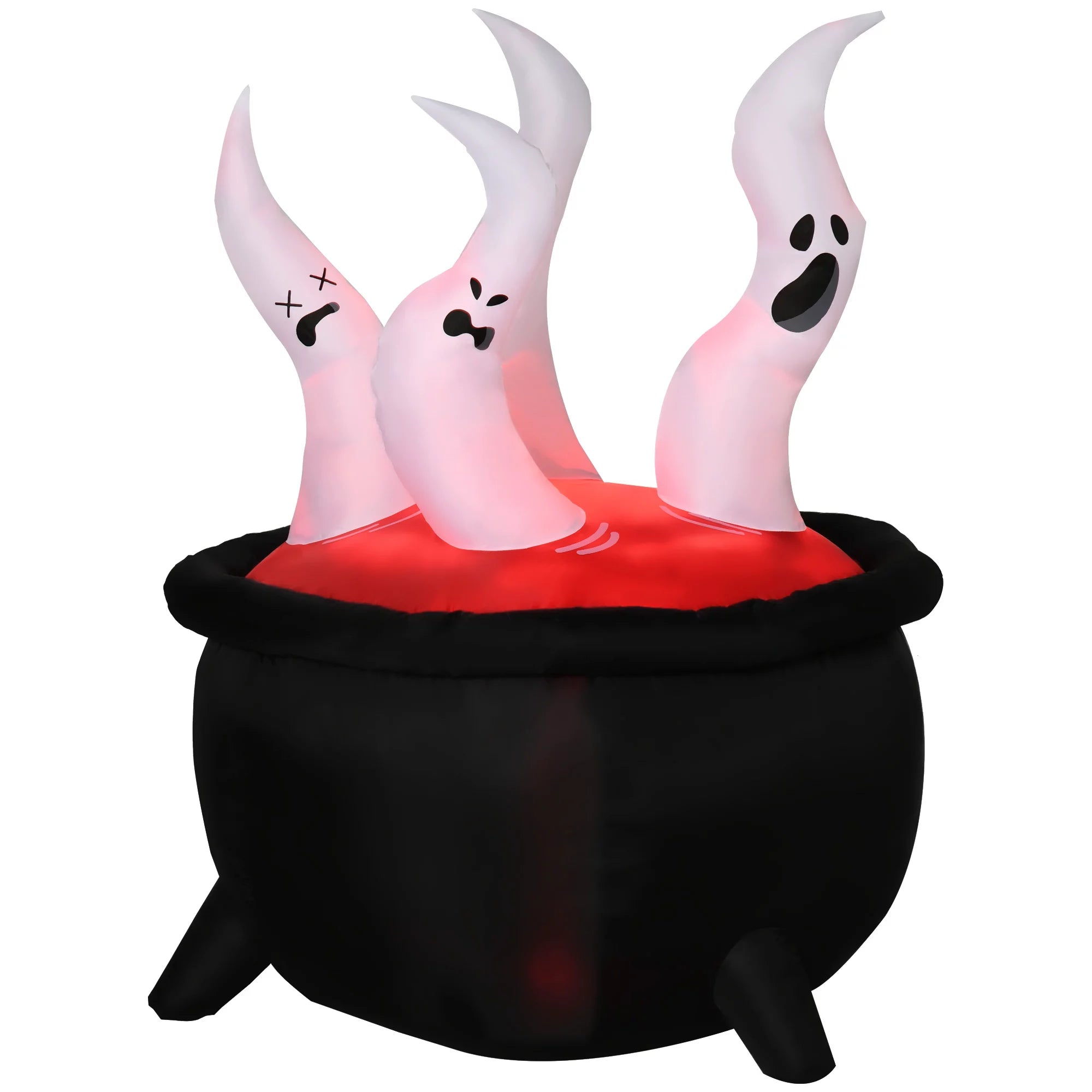 Halloween LED Ghosts in Cauldron Inflatable Decoration