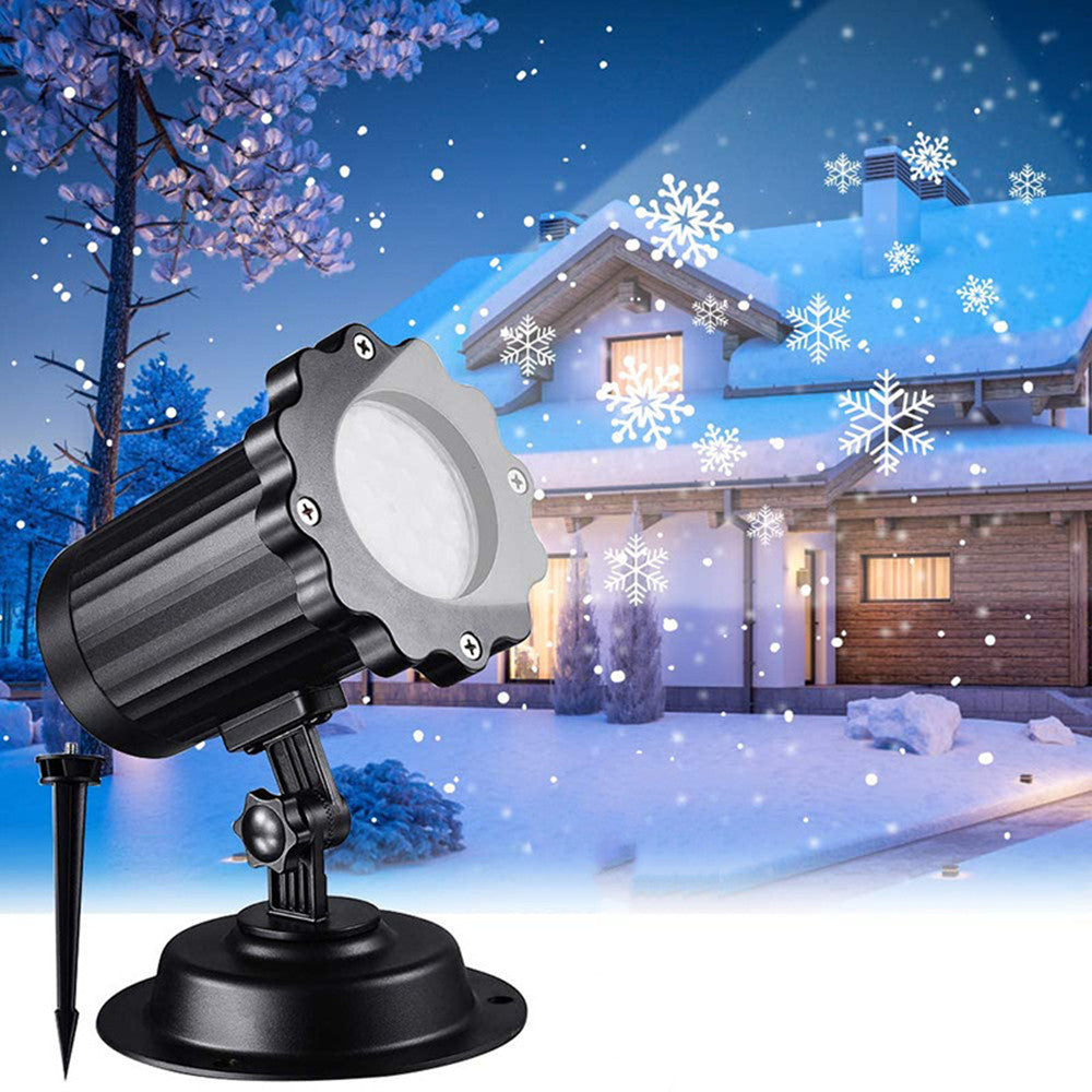 LED Christmas Snowflake Laser Light Projector Outdoor Decor