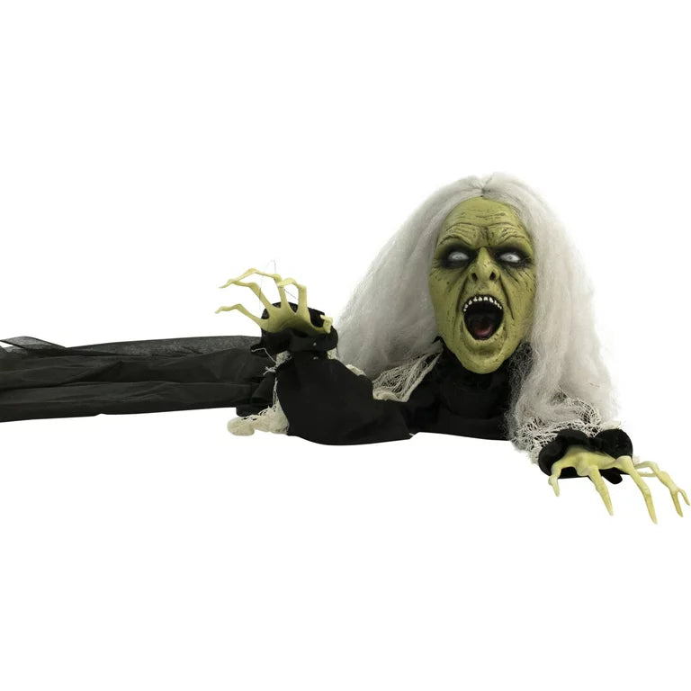 Lifesize Halloween Crawling Witch Animated