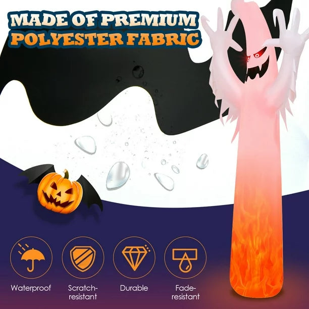 12Ft Giant Halloween Ghost Inflatable LED