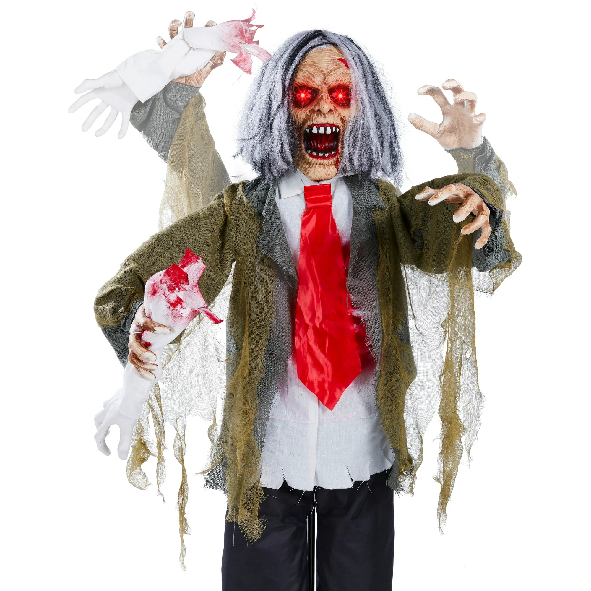 Lifesize Halloween Rotten Zombie Animatronic