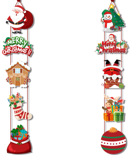 Christmas Hanging Door Banner Outdoor Decor