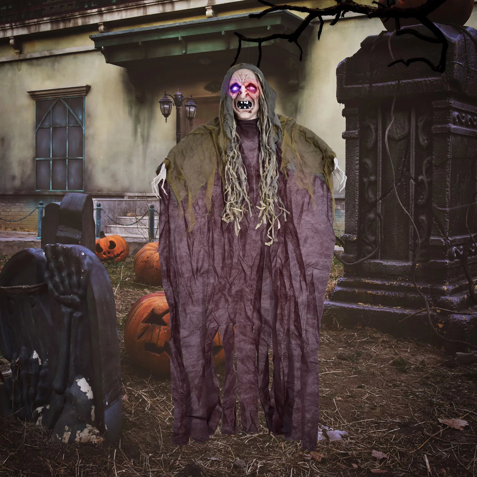 Lifesize Halloween Witch Animatronic