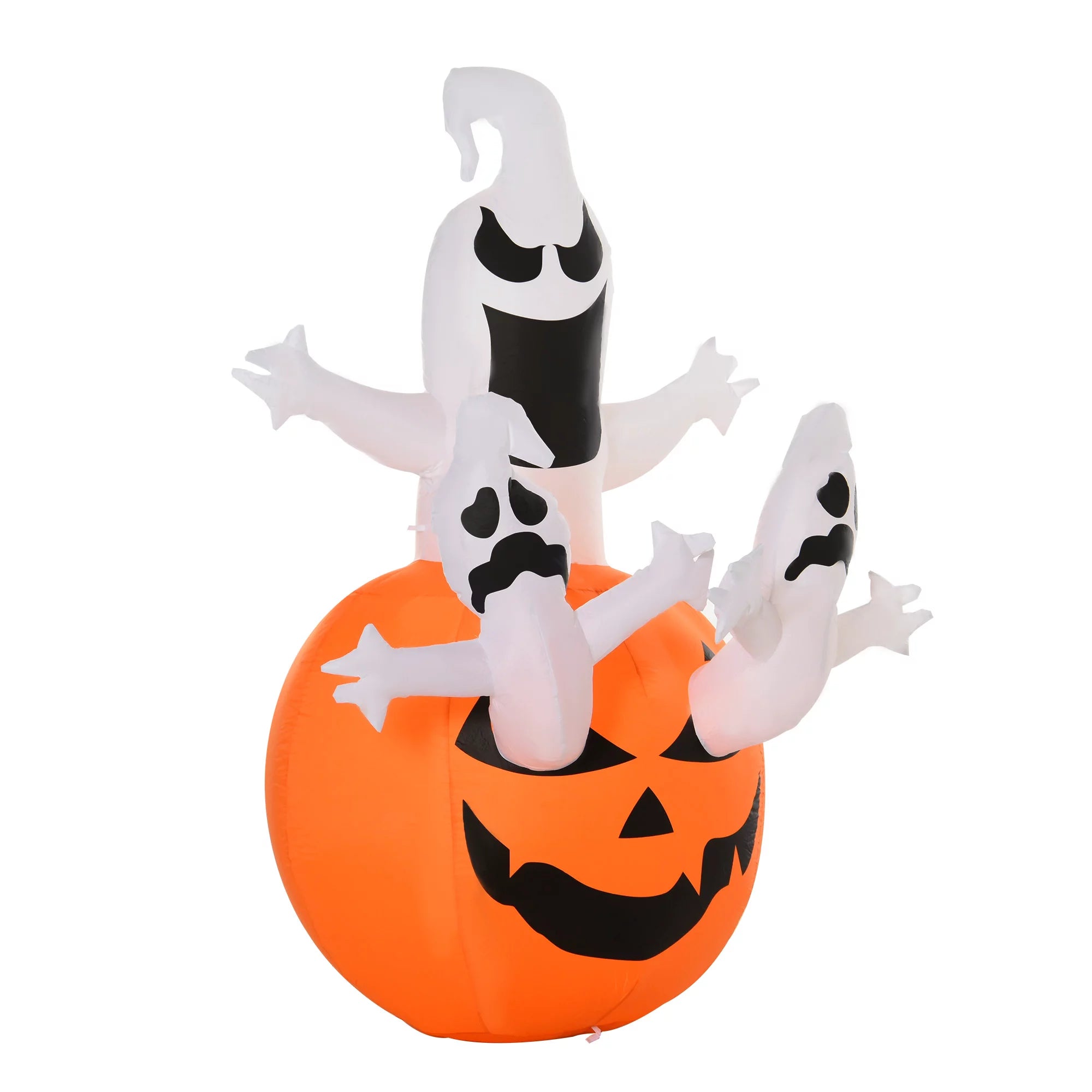 Inflatable Halloween Pumpkin Yard Decoration LED Light Up