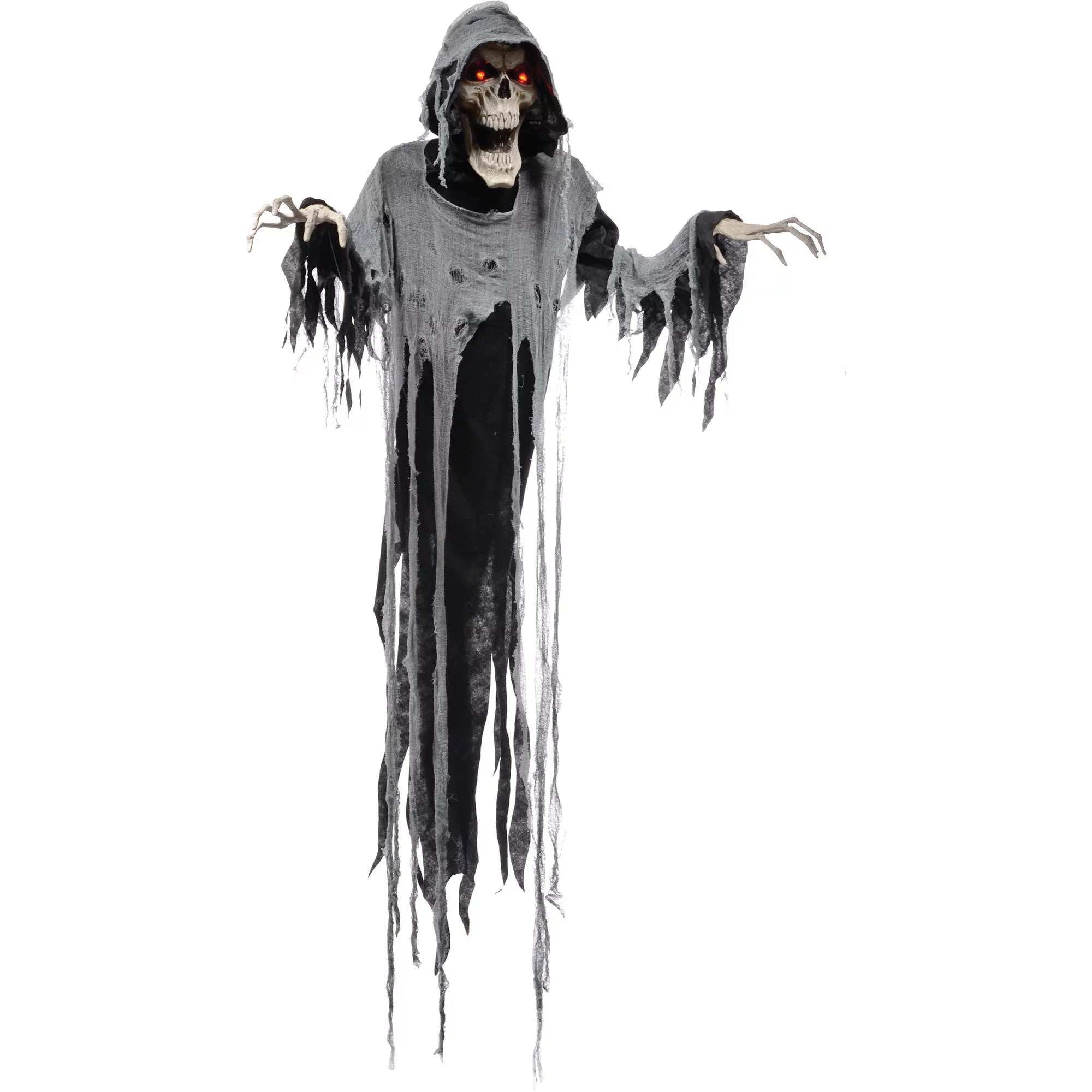 Lifesize Spirit Halloween Animated Hanging Reaper Scary Animatronic Outdoor Indoor Decoration