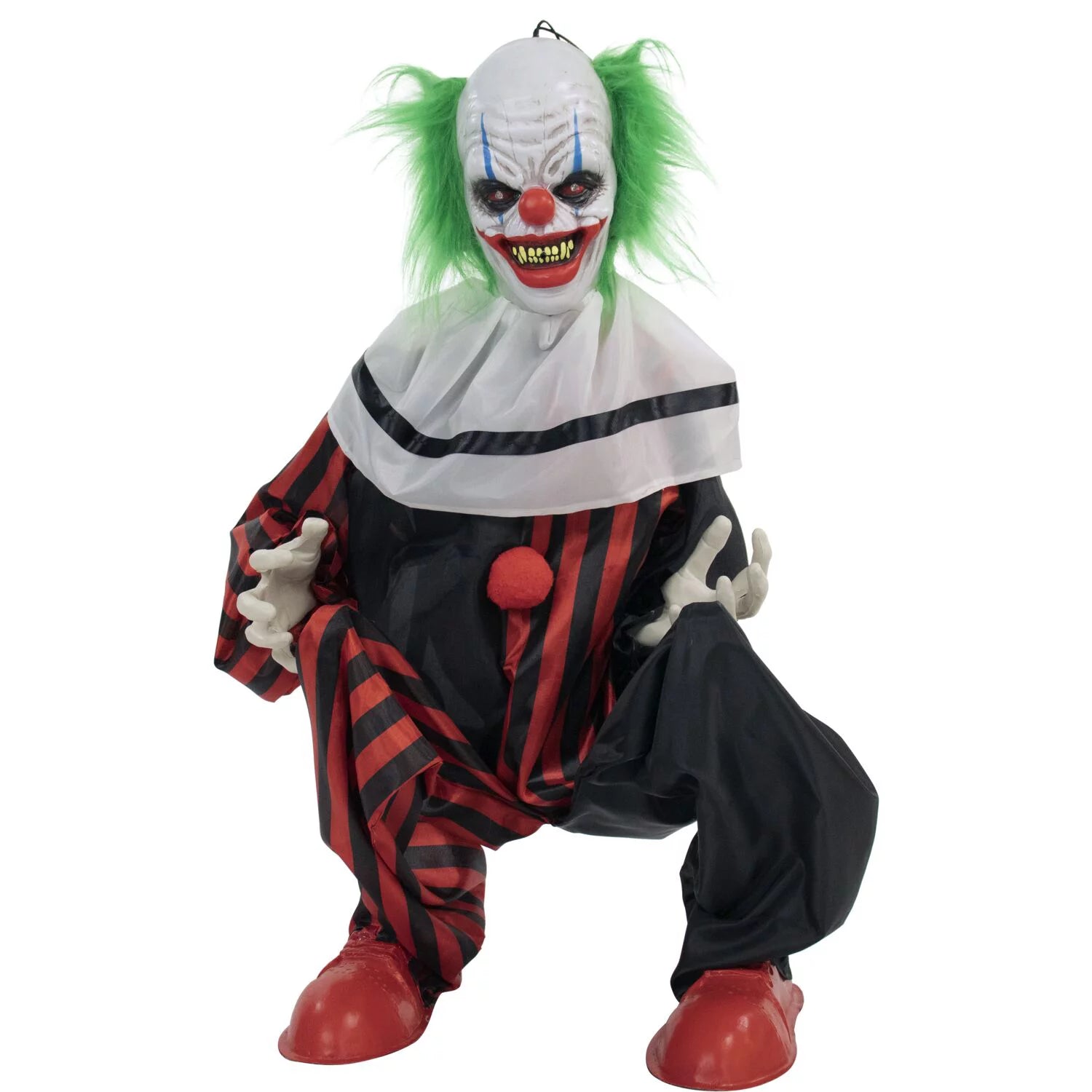 Life Size Scary Halloween Clown Animated V2