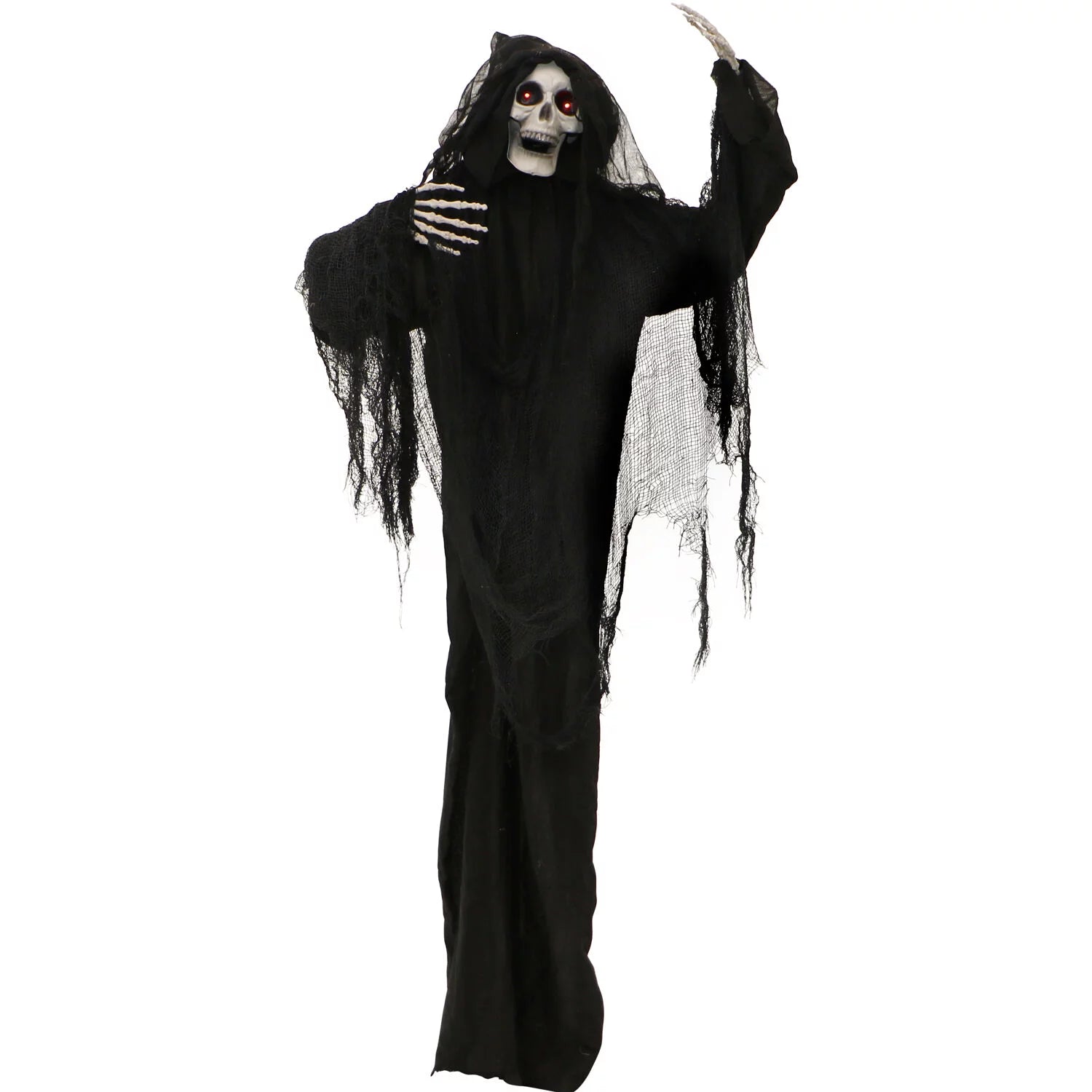 Lifesize Spirit Halloween Animated Reaper Scary Animatronic Outdoor Indoor Decoration LED