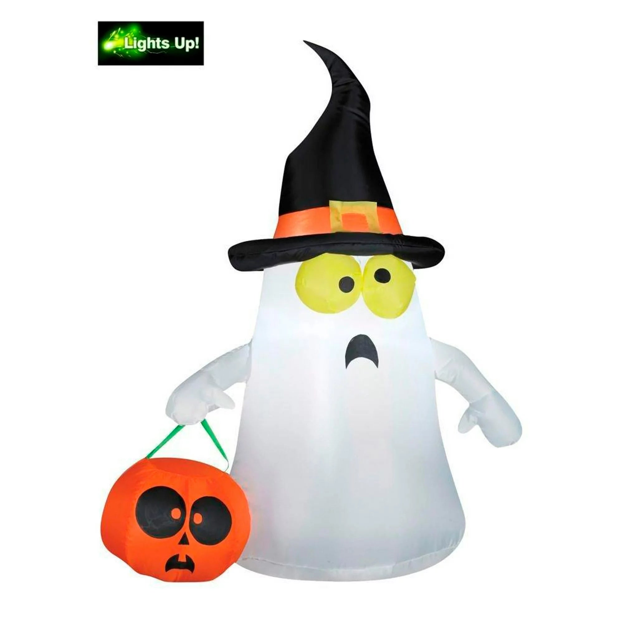 Halloween LED Trick Or Treat Ghost Inflatable Decoration