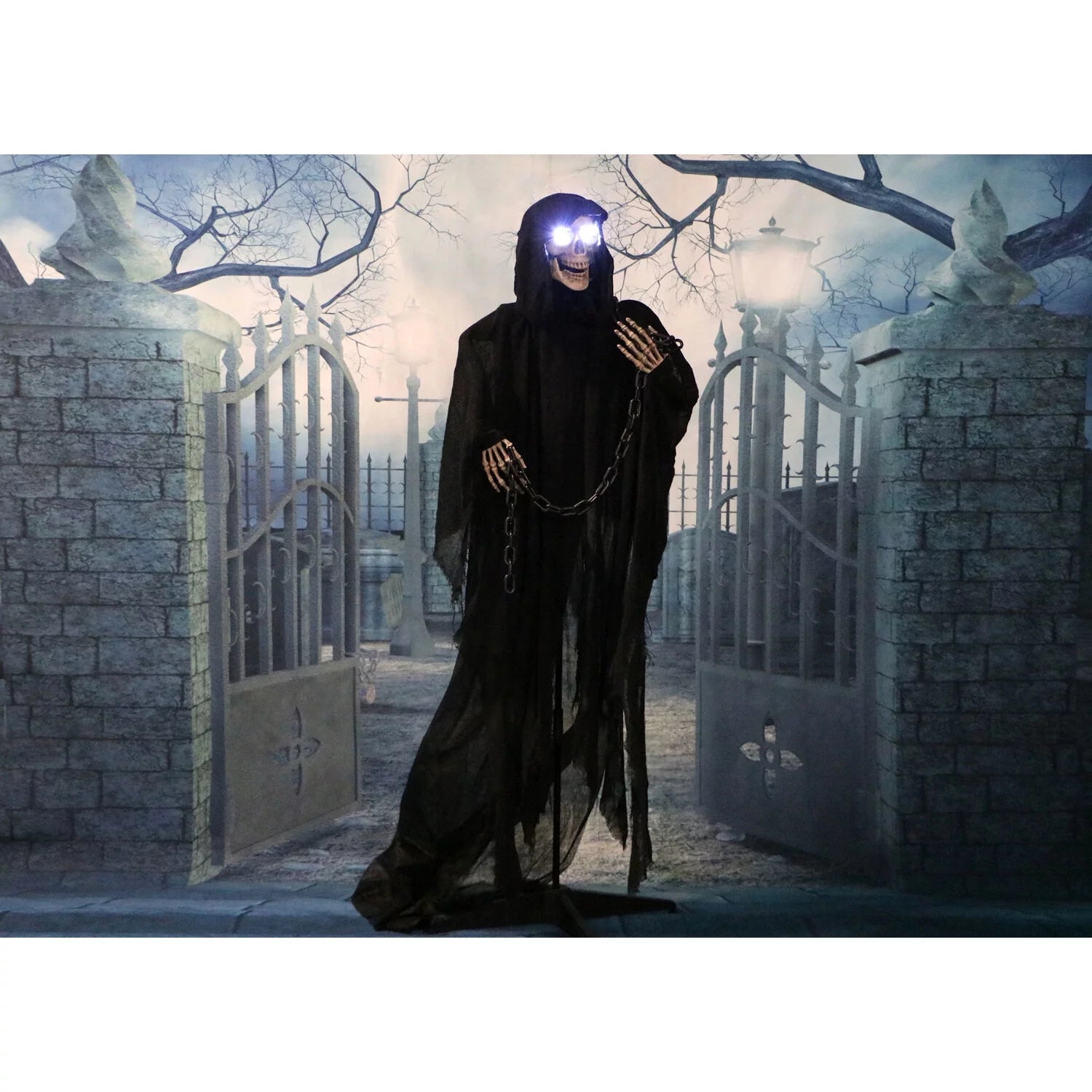 Life Size Scary Grim Reaper Animated