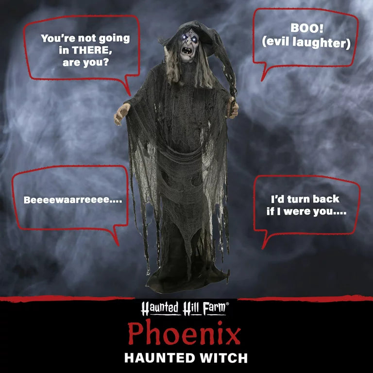 Lifesize Halloween Witch Animatronic