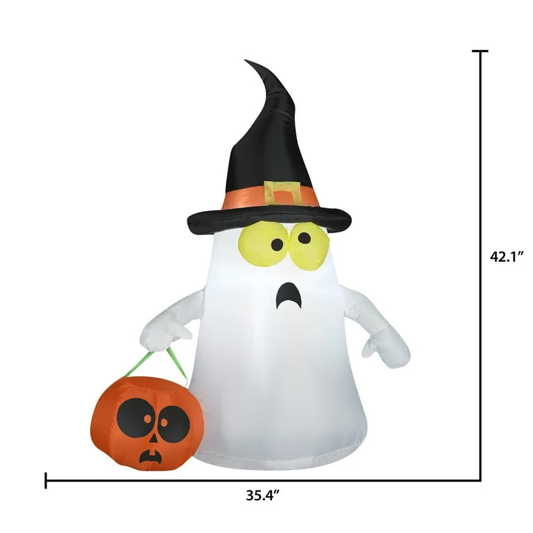 Halloween Basket Ghost Inflatable Decoration