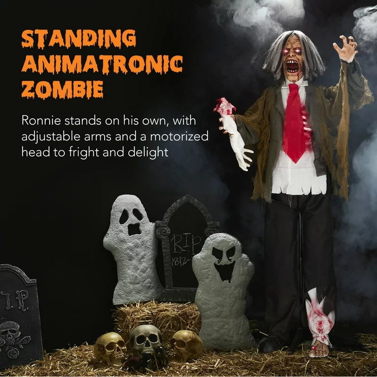 Lifesize Halloween Rotten Zombie Animatronic