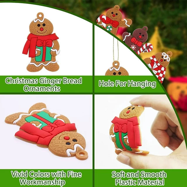 12 Pack Gingerbread Man Christmas Ornament