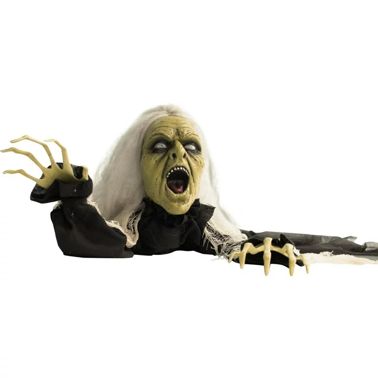 Lifesize Halloween Crawling Witch Animated