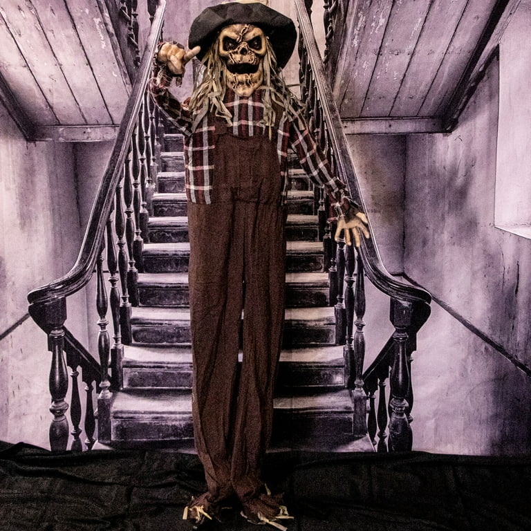 Life Size Scary Halloween Scarecrow Animated