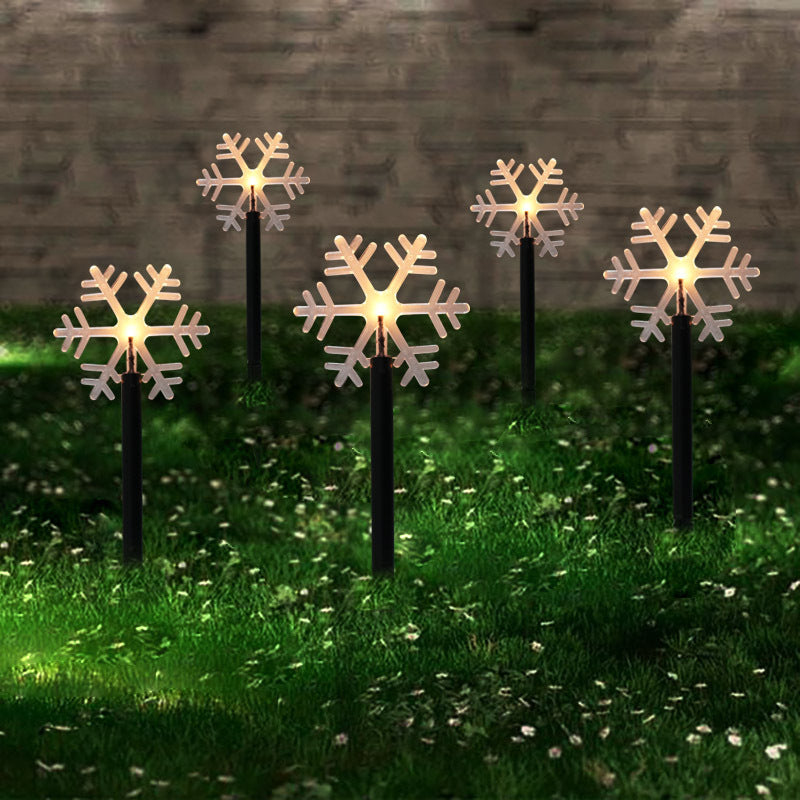 Christmas Garden Snowflake Lights Outdoor Decor Waterproof