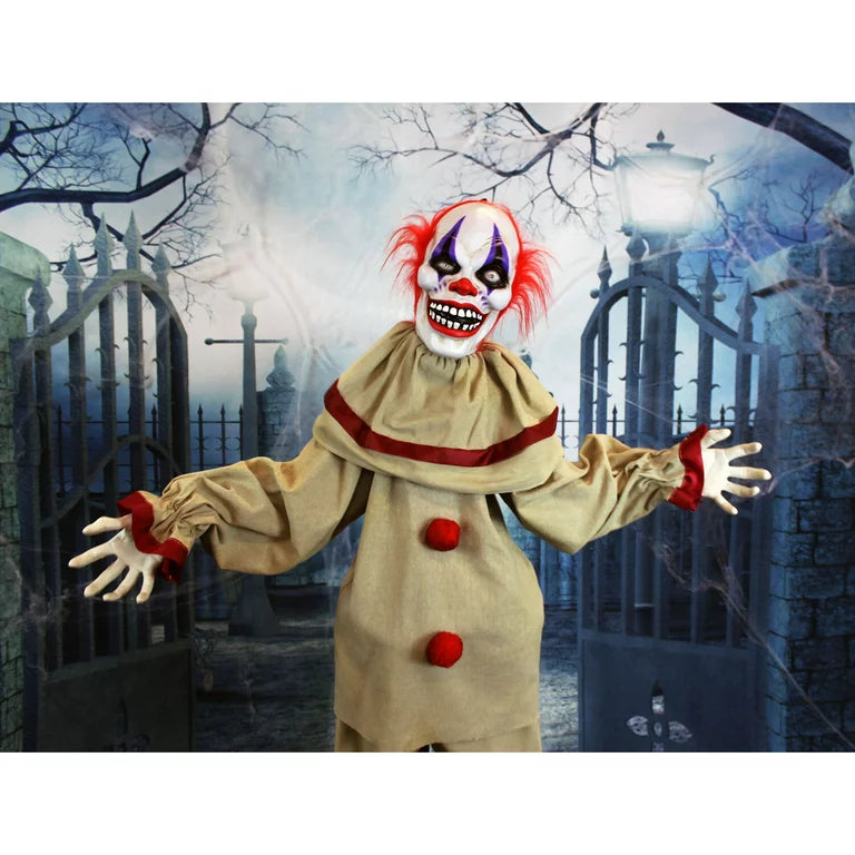 Lifesize Halloween Circus Clown Animatronic