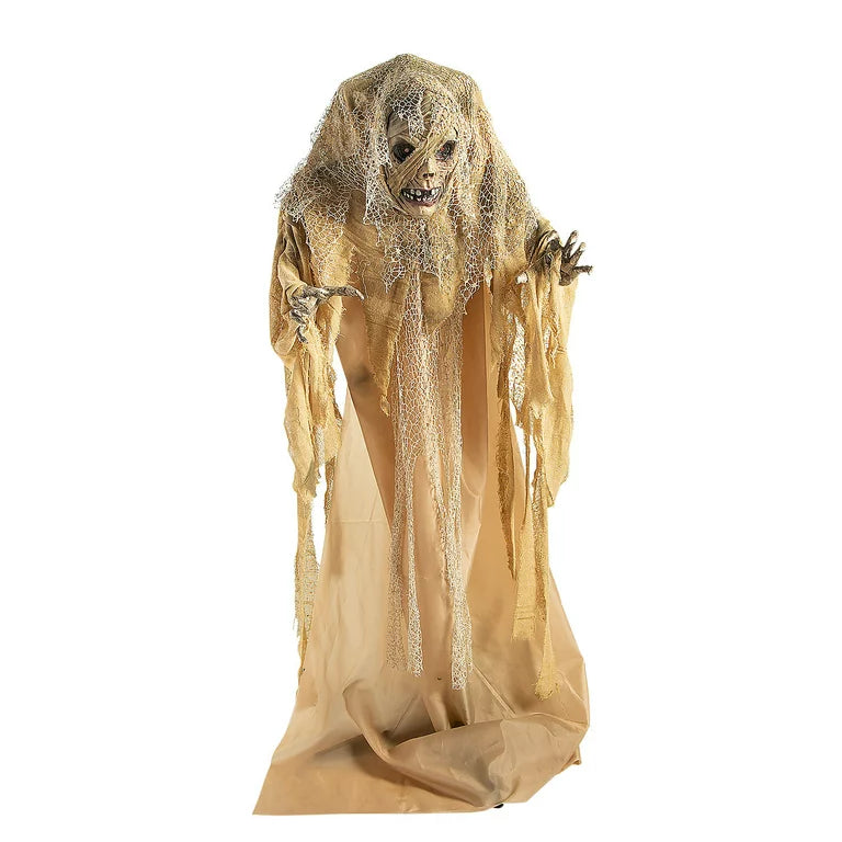 Lifesize Spirit Halloween Animated Shaking Mummy Scary Animatronic Outdoor Indoor Decoration