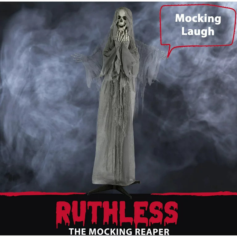 Life Size Scary Mocking Reaper Animated Halloween