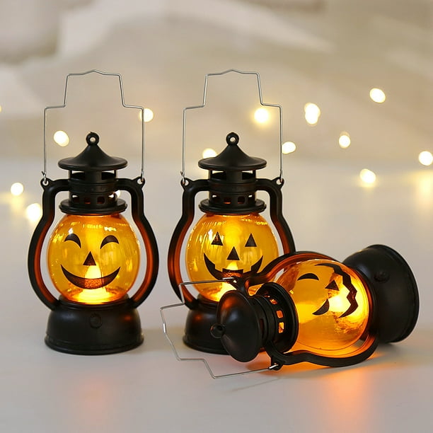 3-Packs Halloween LED Lantern Lights Decoration